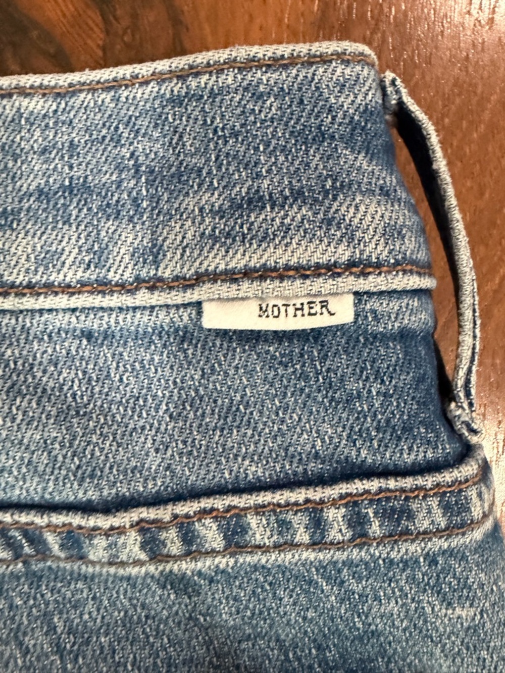 Mother The Insider Ankle jeans in Bloom And Doom Sz 28 Blue ripped - Picture 14 of 15